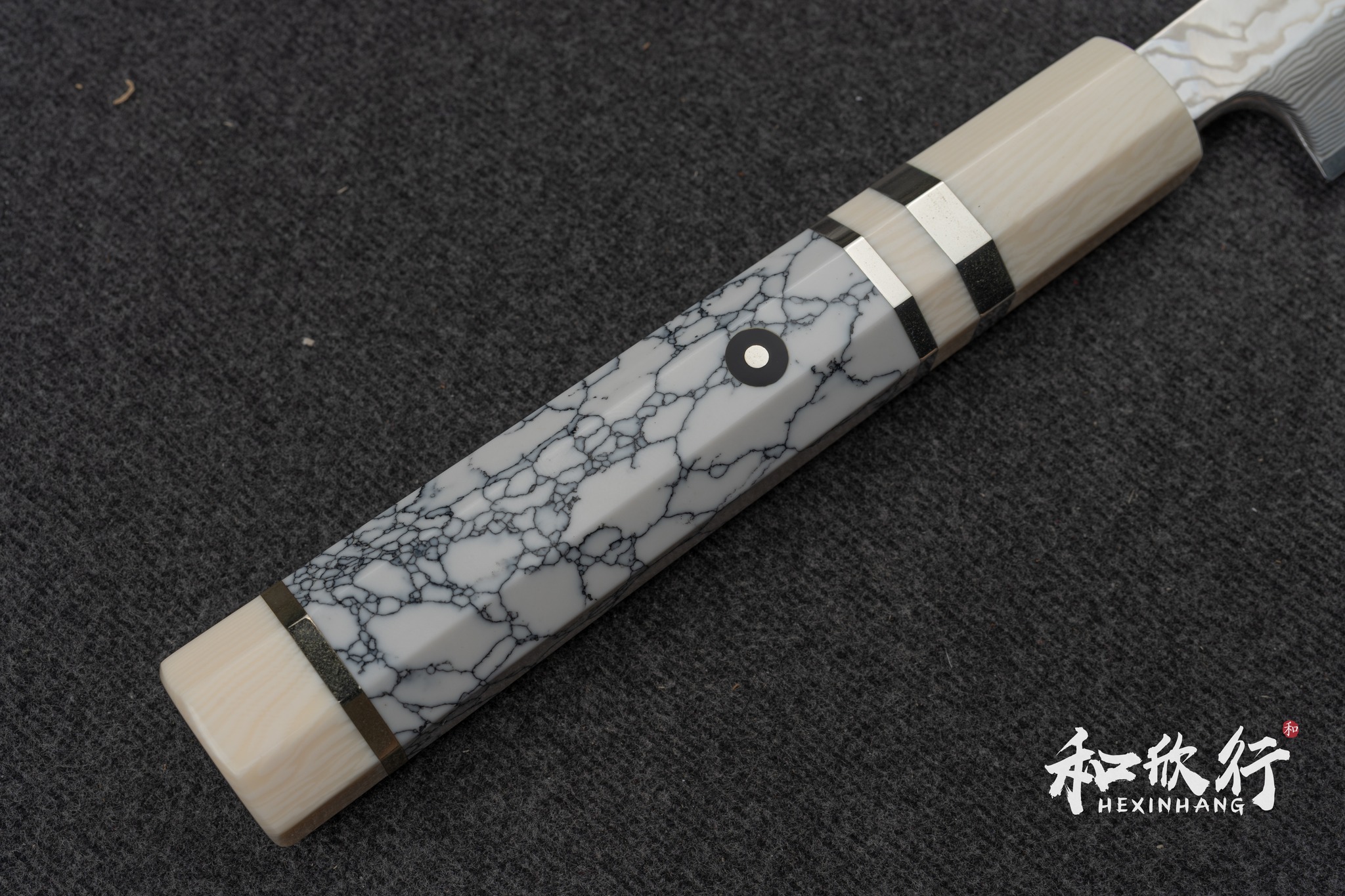 佑成Sukenari｜粉末鋼SRS-13 積層Damascus 先丸蛸引300mm